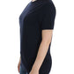 Elegant Blue Cotton Sweater - SEHABRANDS