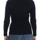 Chic Blue Wool Blend Sweater - SEHABRANDS