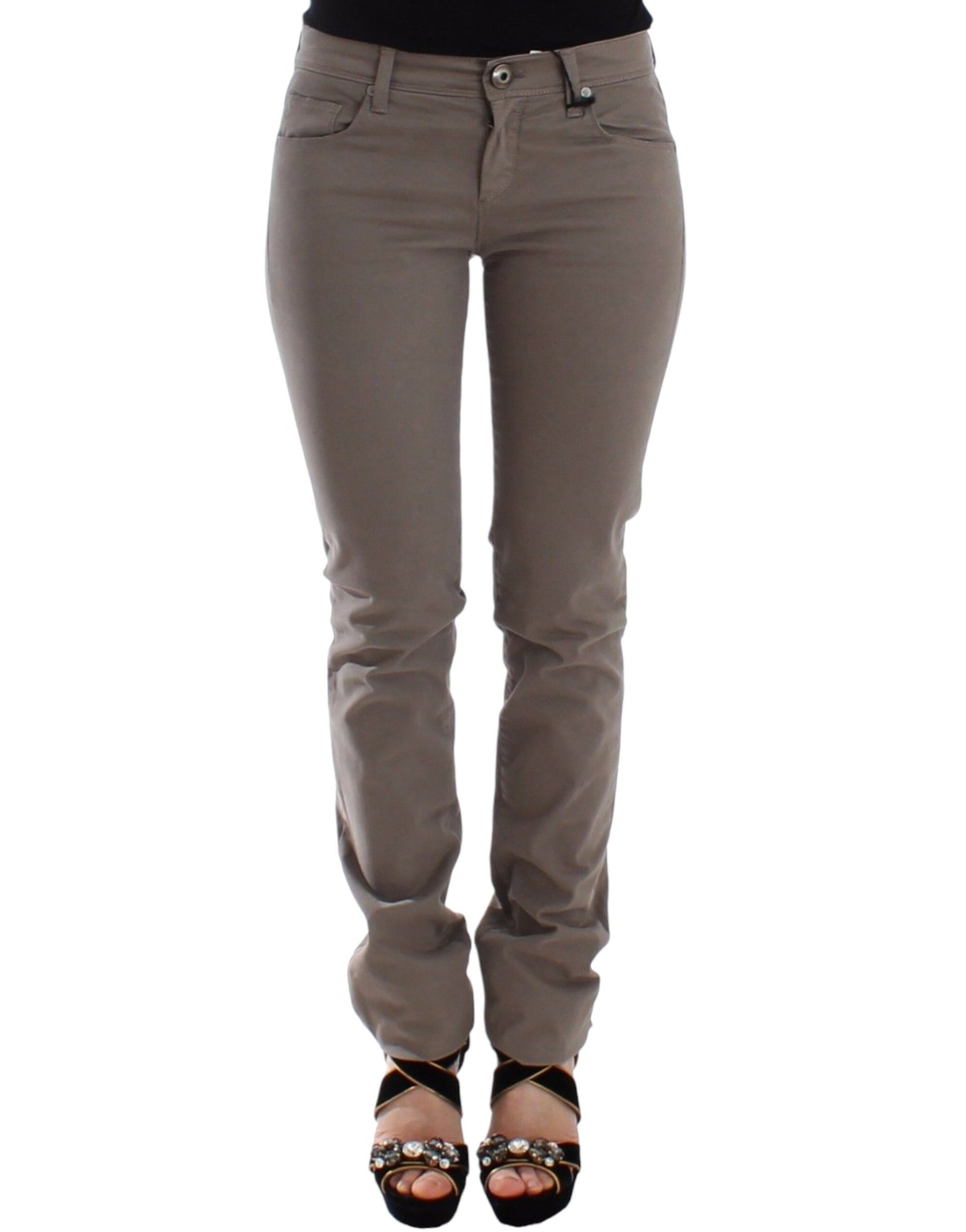 Chic Taupe Skinny Jeans for Elevated Style - SEHABRANDS