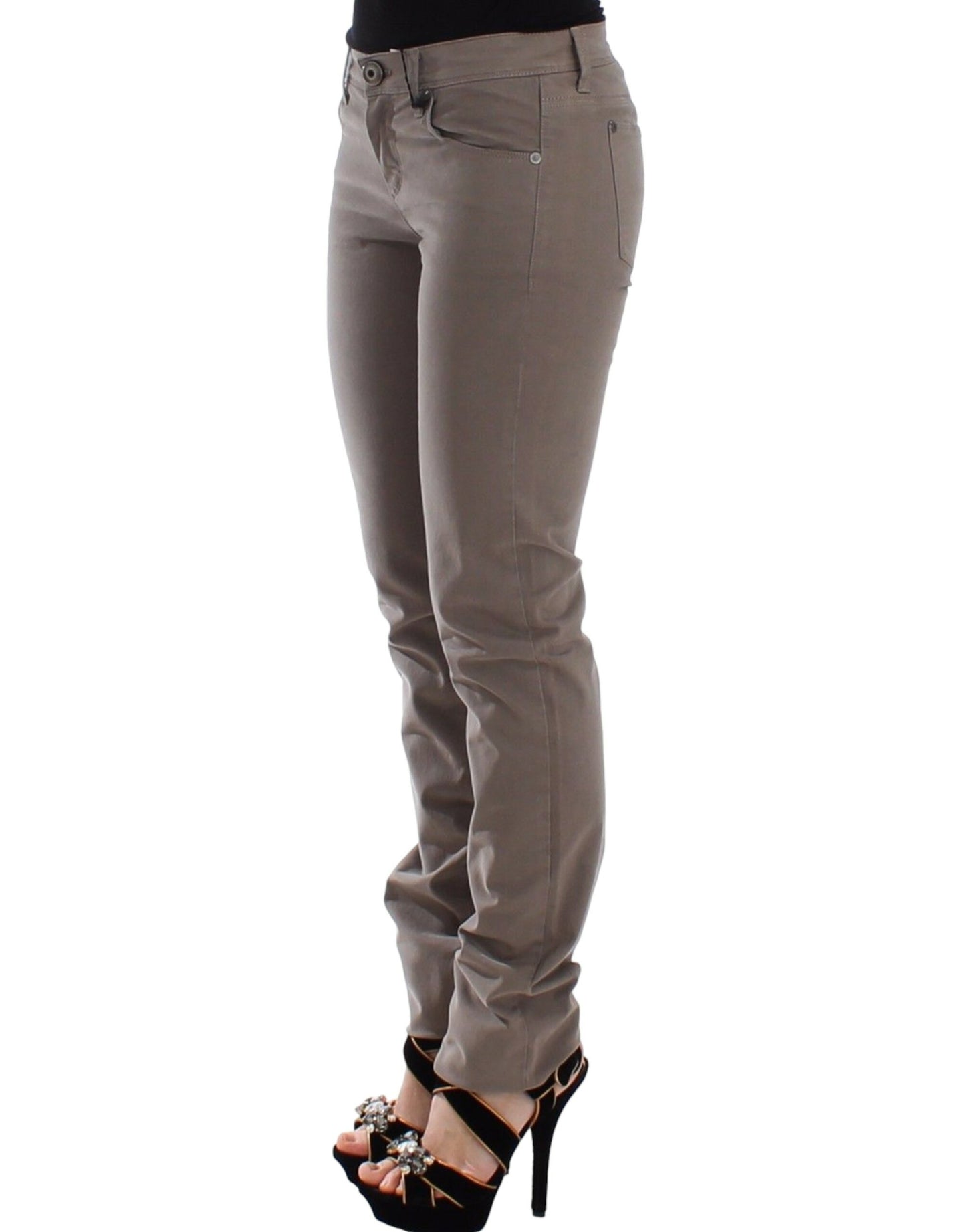 Chic Taupe Skinny Jeans for Elevated Style - SEHABRANDS