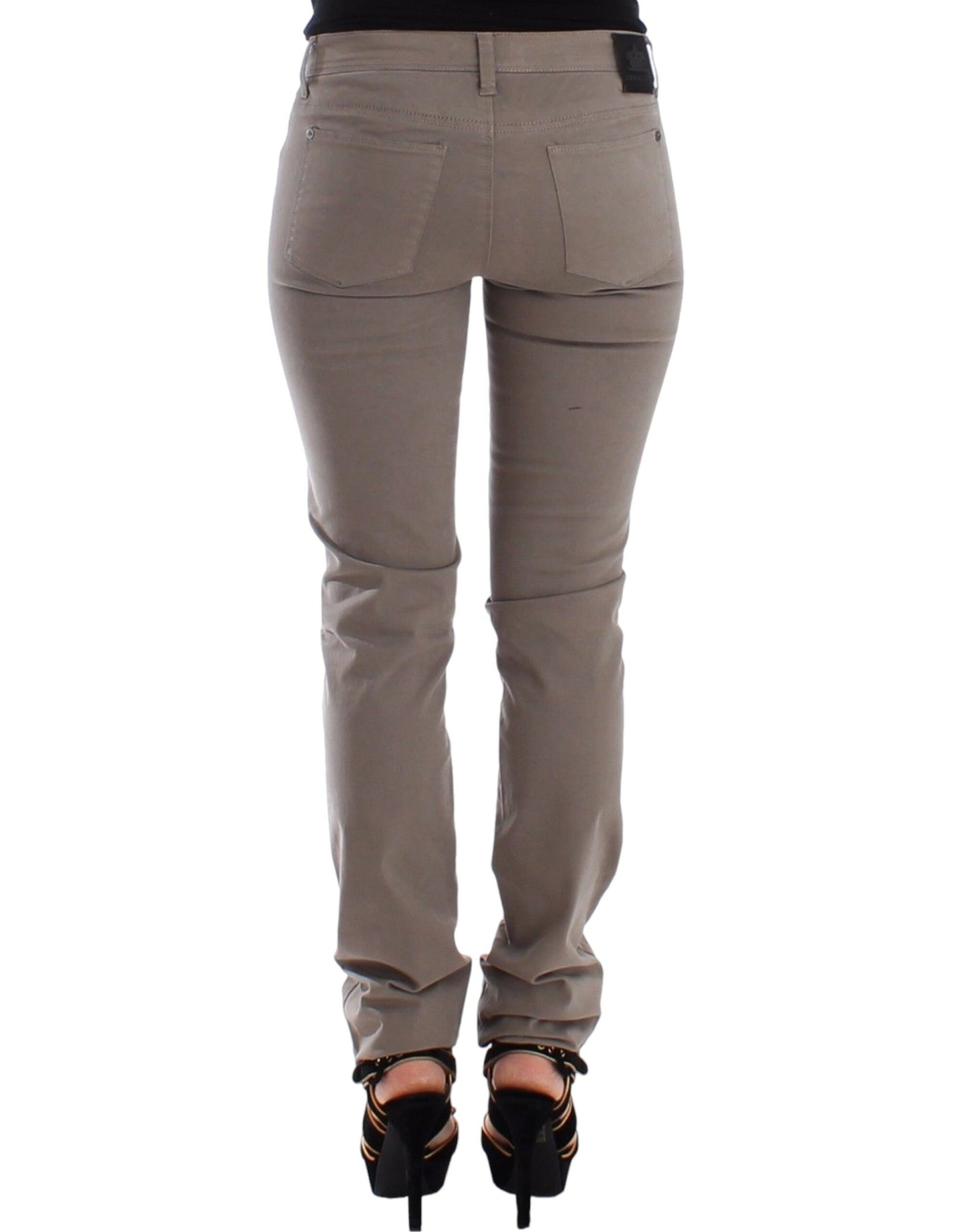 Chic Taupe Skinny Jeans for Elevated Style - SEHABRANDS