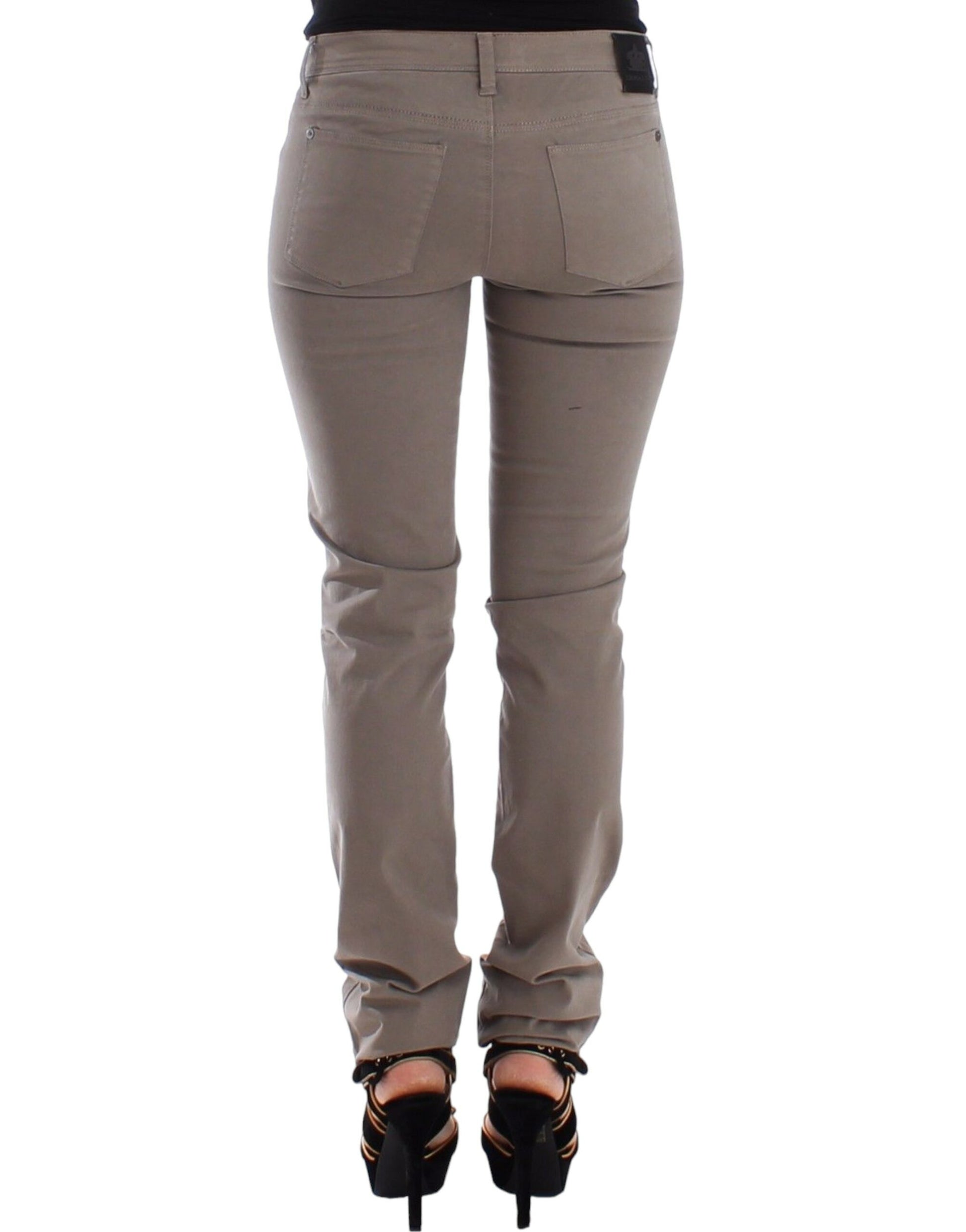 Chic Taupe Skinny Jeans for Elevated Style - SEHABRANDS