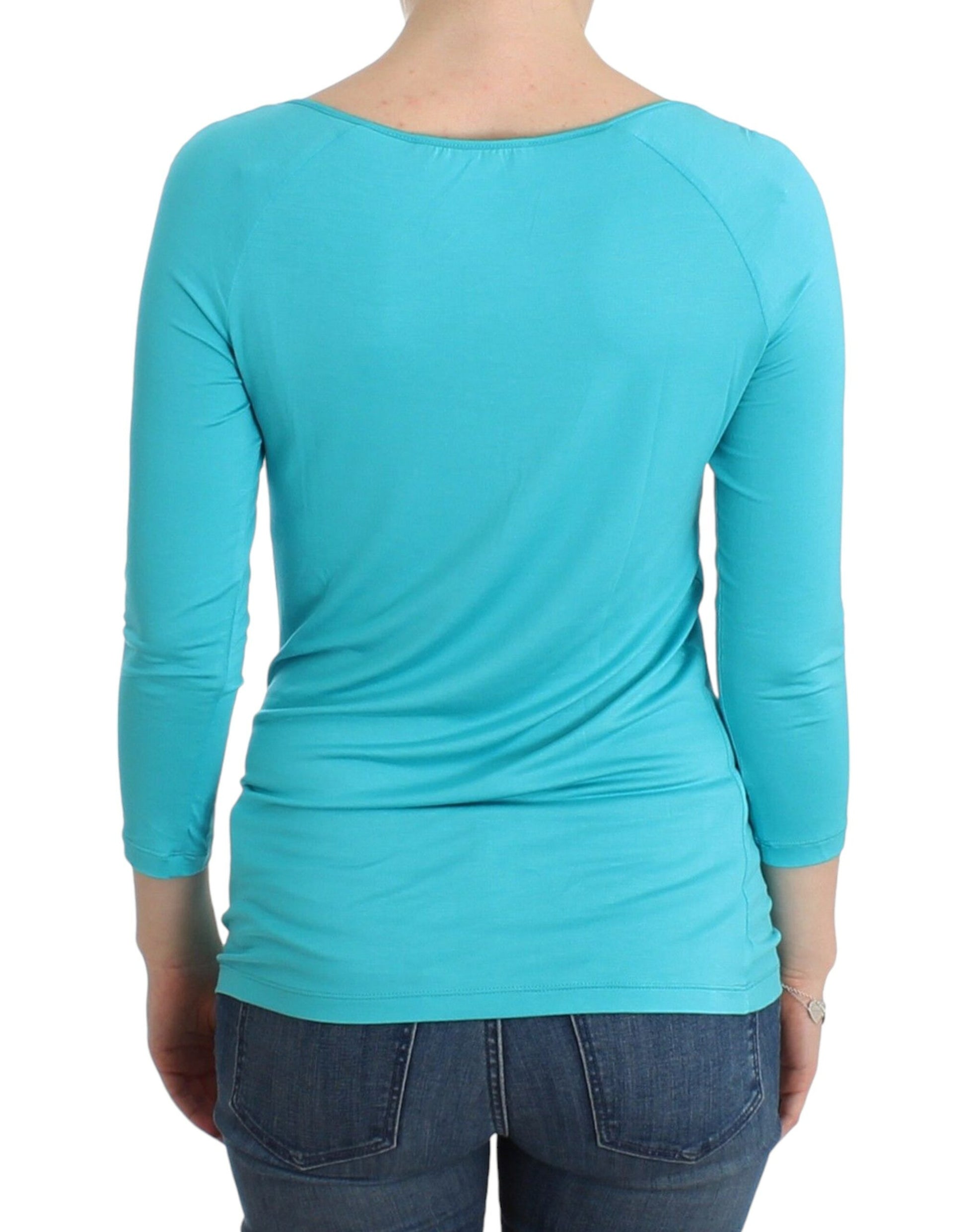 Elegant Blue Modal Blend Top - SEHABRANDS