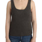 Chic Gray Knit Crew Neck Top - SEHABRANDS