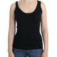 Elegant Black Cashmere Knit Top - SEHABRANDS