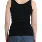 Elegant Black Cashmere Knit Top - SEHABRANDS