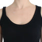 Elegant Black Cashmere Knit Top - SEHABRANDS