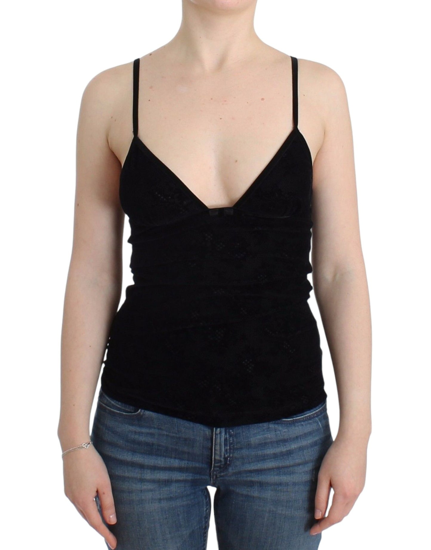 Elegant Black Cami Lingerie Top - SEHABRANDS