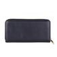 Chic Black Leather Zip Wallet - SEHABRANDS