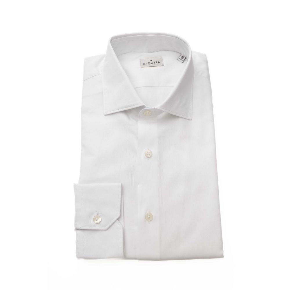 White Cotton Men Shirt - SEHABRANDS