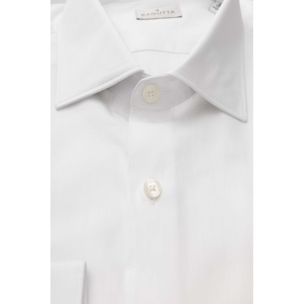 White Cotton Men Shirt - SEHABRANDS