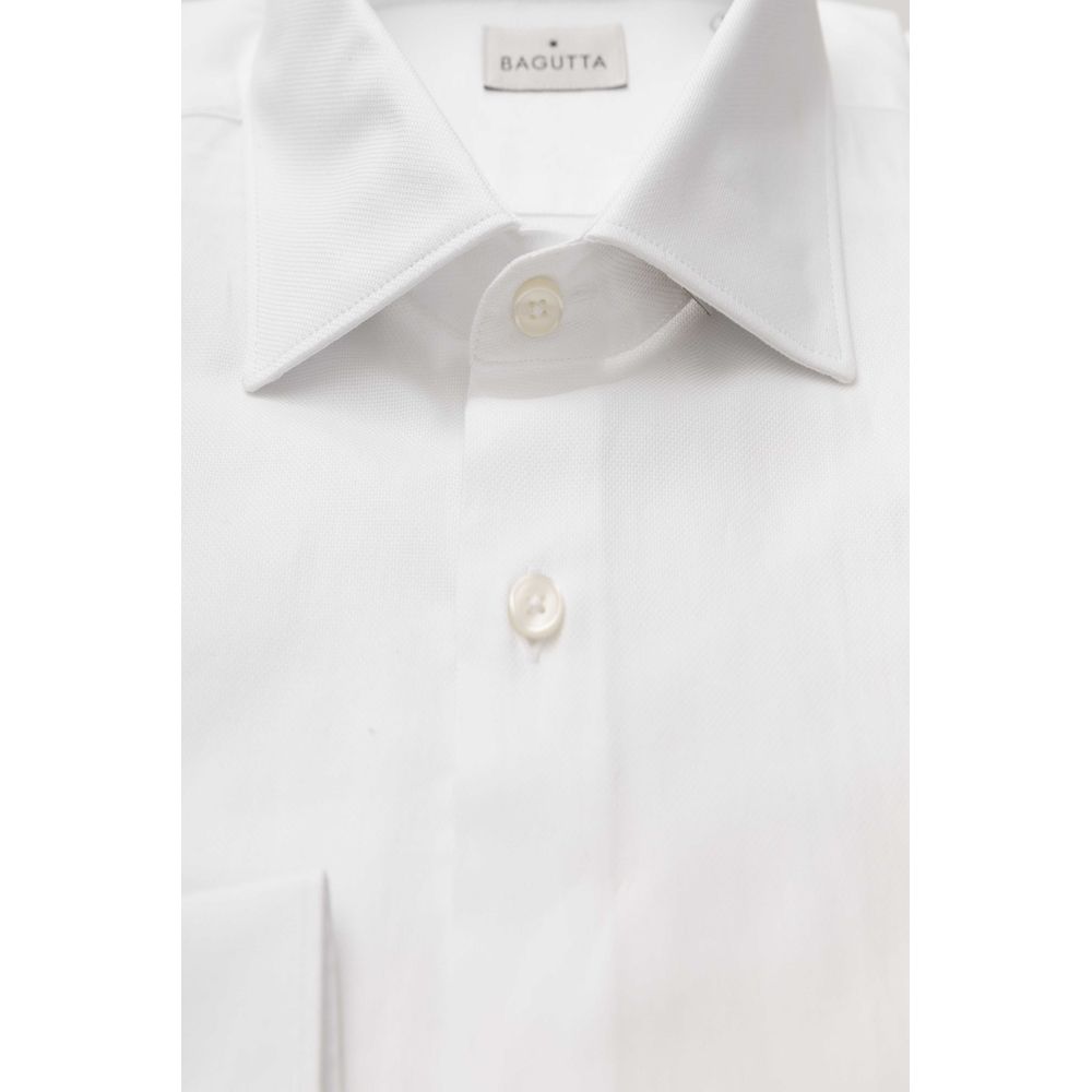 White Cotton Men Shirt - SEHABRANDS