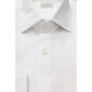 Elegant White Cotton French Collar Shirt - SEHABRANDS