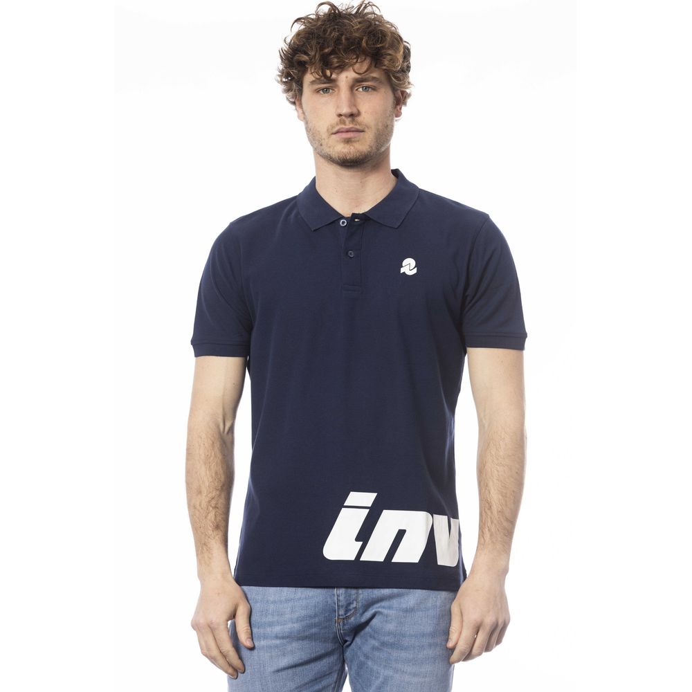 Blue Cotton Men Polo Shirt - SEHABRANDS