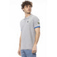 Gray Cotton Men Polo Shirt - SEHABRANDS