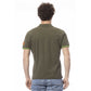 Green Cotton Men Polo Shirt - SEHABRANDS