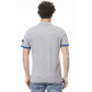 Gray Cotton Men Polo Shirt - SEHABRANDS