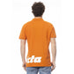 Orange Cotton Men Polo Shirt - SEHABRANDS