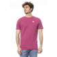 Purple Cotton Men T-Shirt - SEHABRANDS