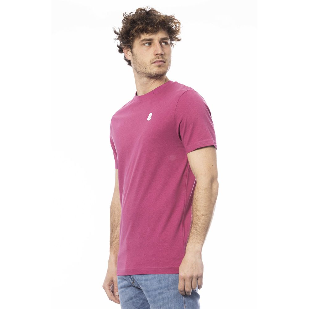 Purple Cotton Men T-Shirt - SEHABRANDS