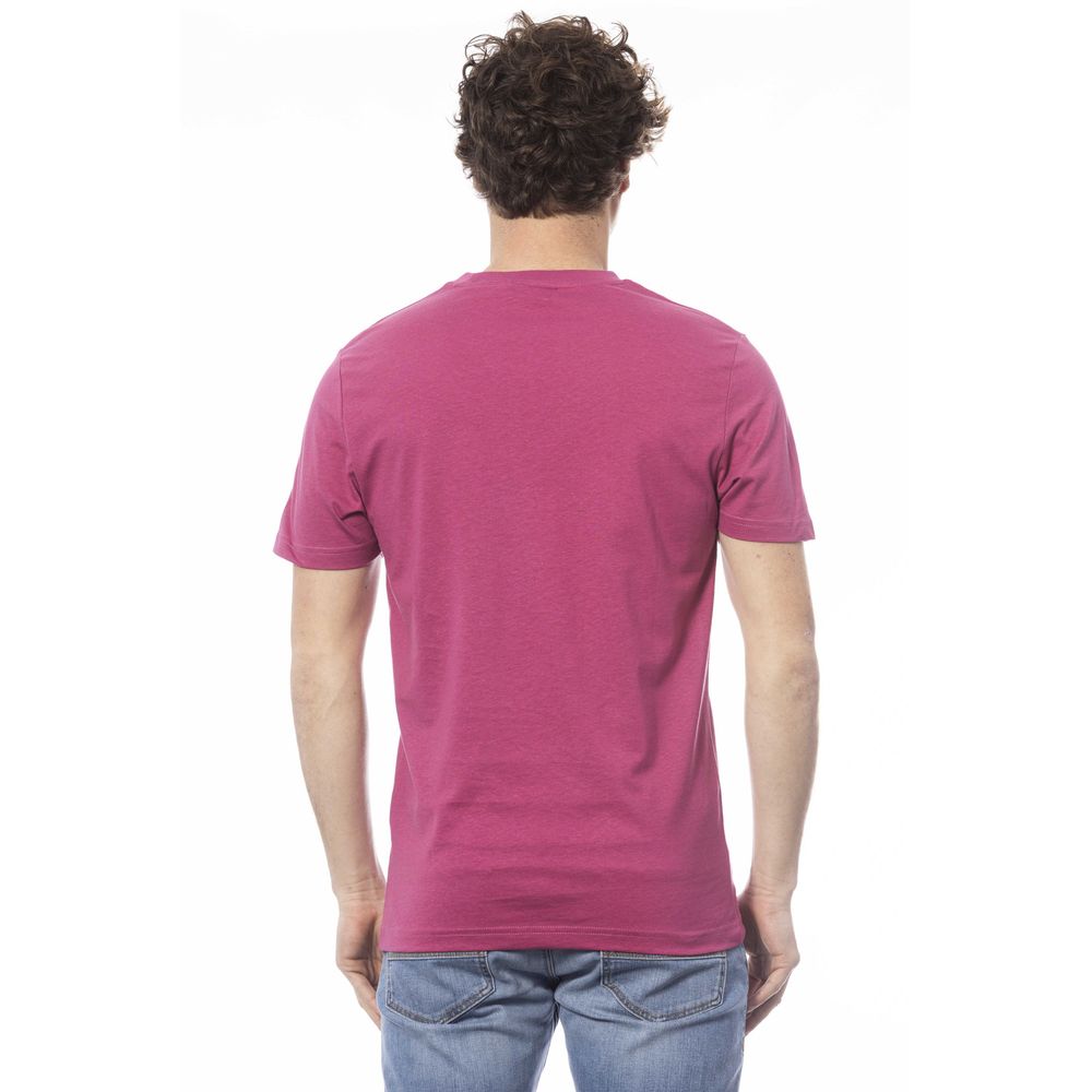 Purple Cotton Men T-Shirt - SEHABRANDS