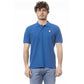 Blue Cotton Men Polo Shirt - SEHABRANDS