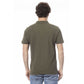 Green Cotton Men Polo Shirt - SEHABRANDS