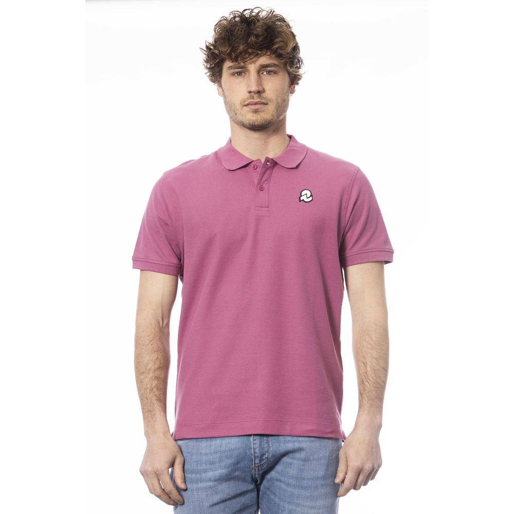 Purple Cotton Men Polo Shirt - SEHABRANDS