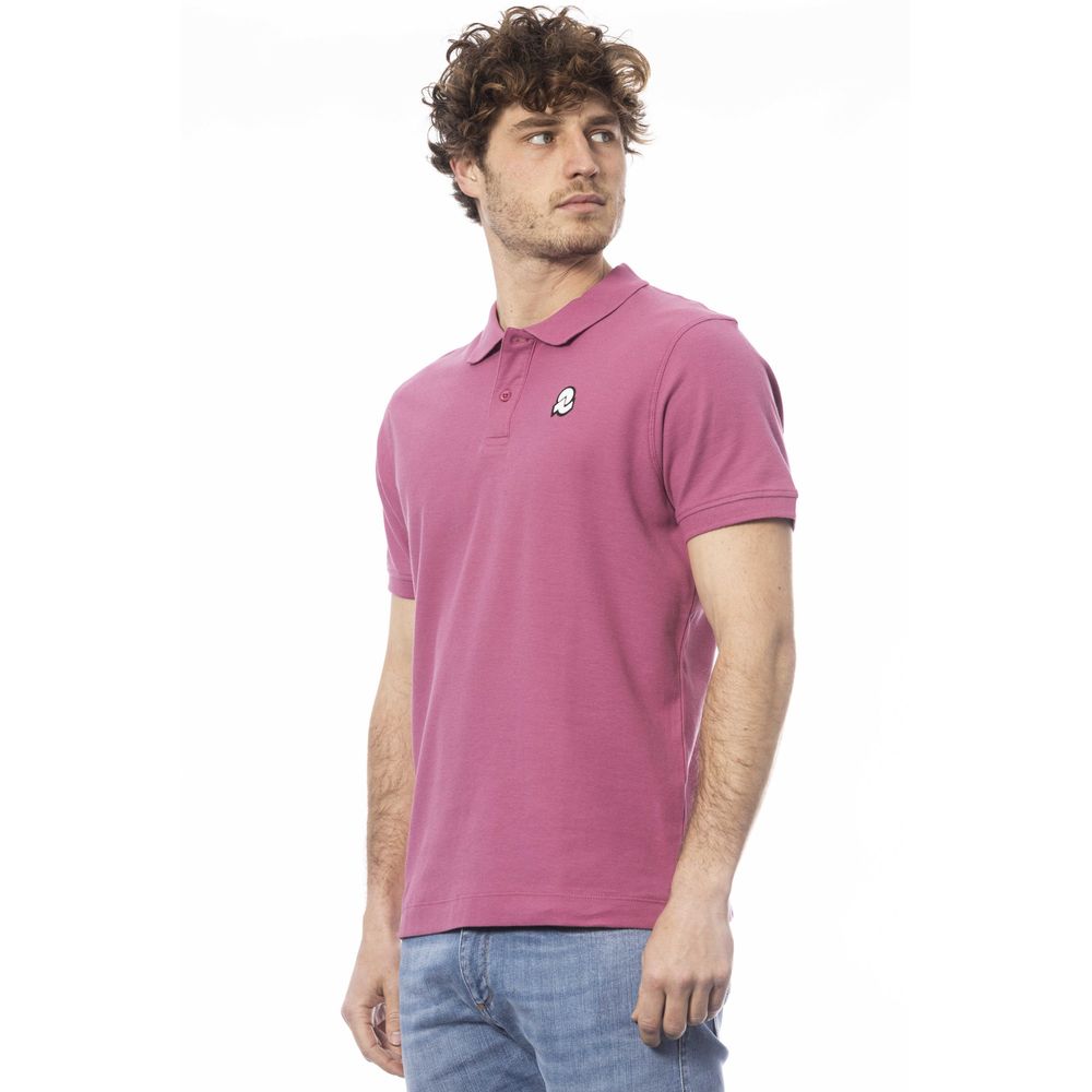 Purple Cotton Men Polo Shirt - SEHABRANDS