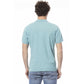 Light Blue Cotton Men Polo Shirt - SEHABRANDS