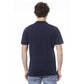 Blue Cotton Men Polo Shirt - SEHABRANDS