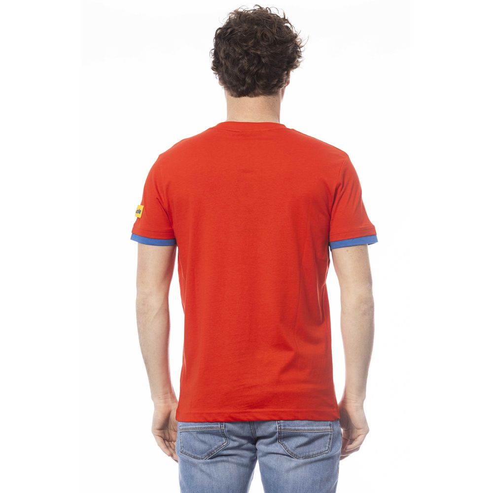 Red Cotton Men T-Shirt - SEHABRANDS