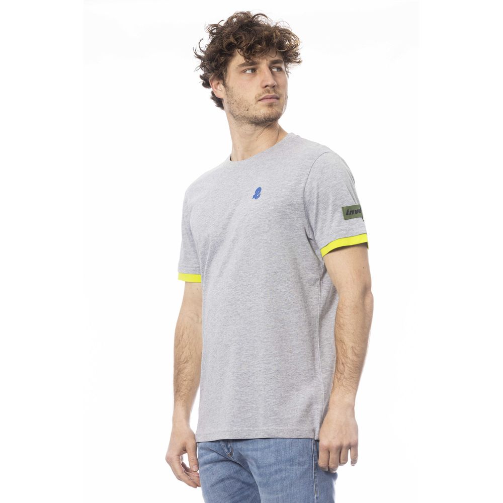 Gray Cotton Men T-Shirt - SEHABRANDS