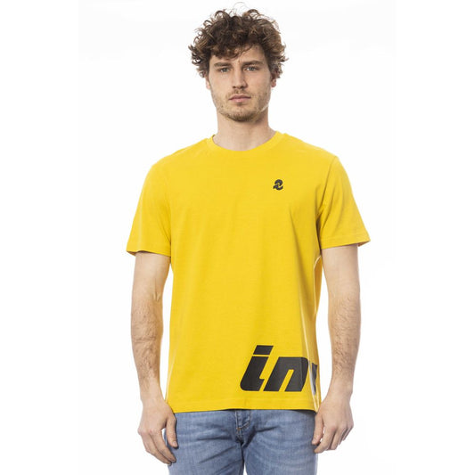 Yellow Cotton Men T-Shirt - SEHABRANDS