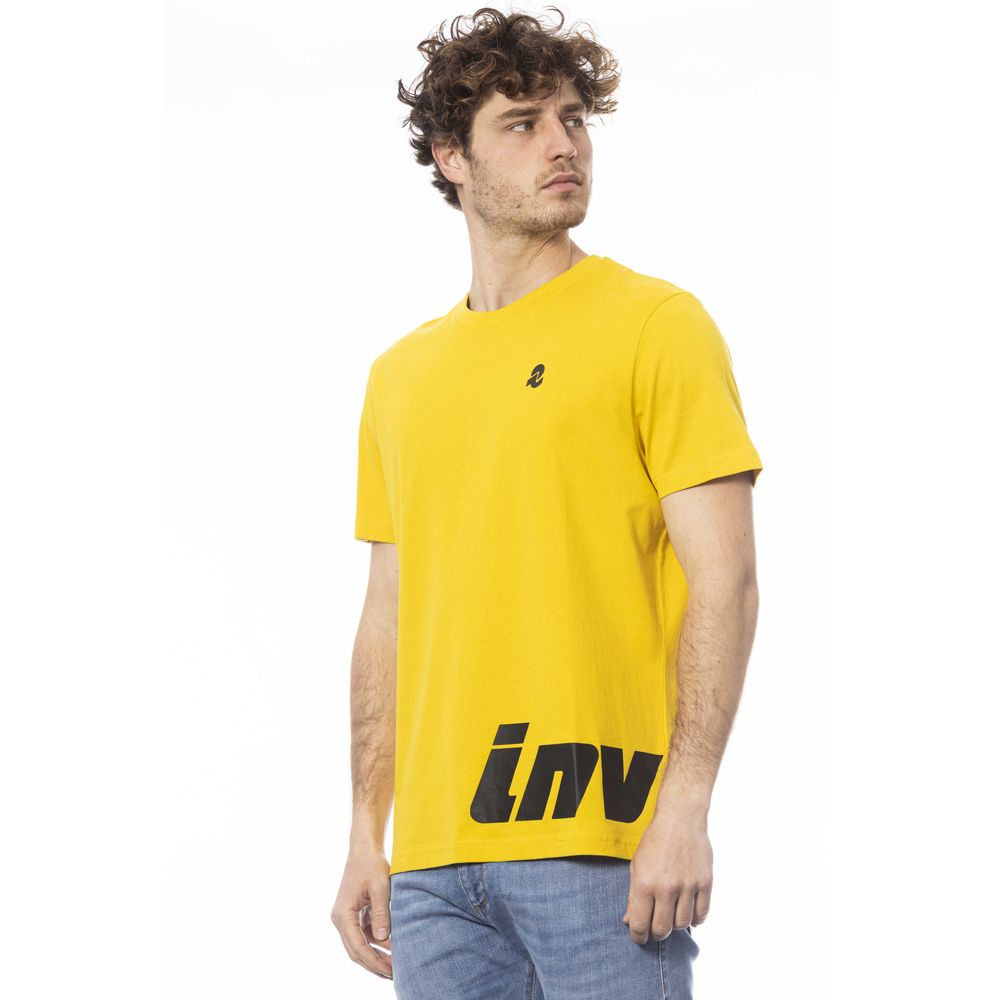 Yellow Cotton Men T-Shirt - SEHABRANDS