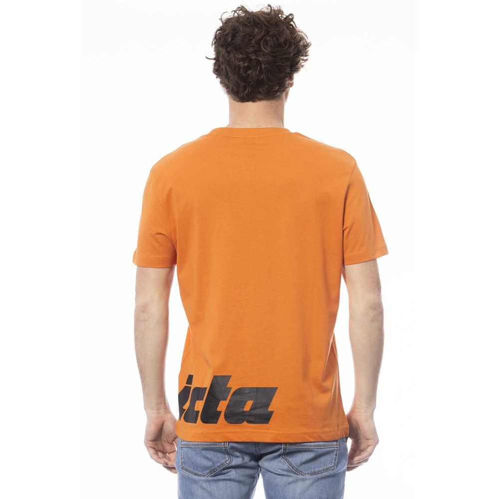 Orange Cotton Men T-Shirt - SEHABRANDS