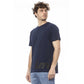 Blue Cotton Men T-Shirt - SEHABRANDS