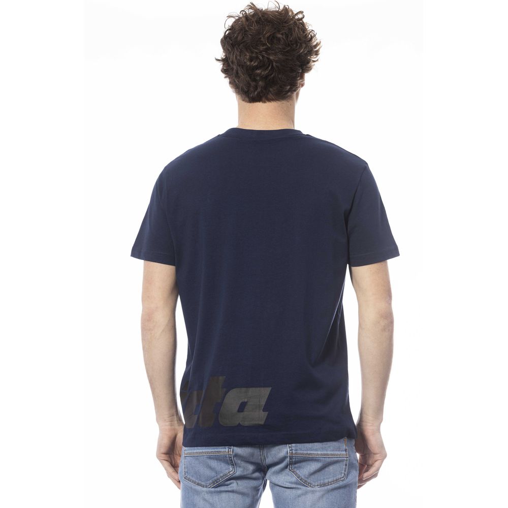 Blue Cotton Men T-Shirt - SEHABRANDS