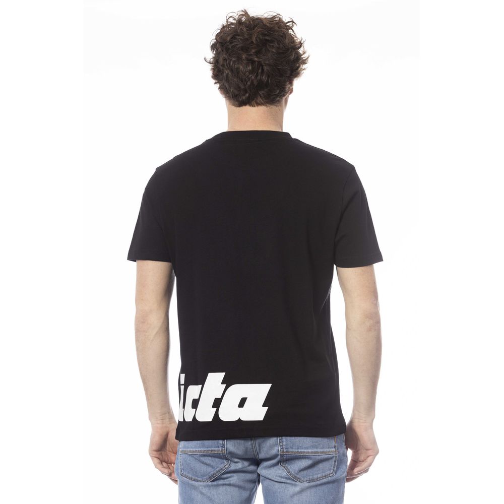 Black Cotton Men T-Shirt - SEHABRANDS