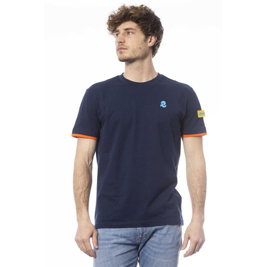 Blue Cotton Men T-Shirt - SEHABRANDS