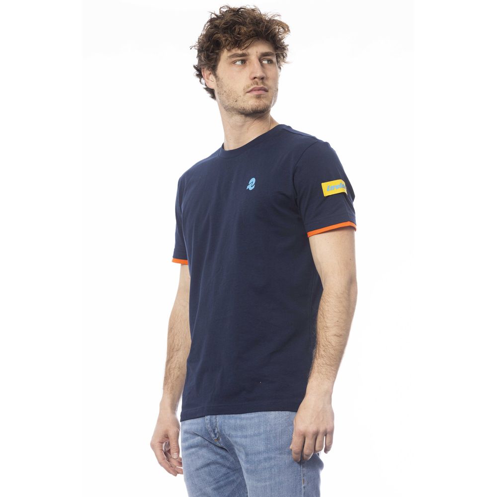 Blue Cotton Men T-Shirt - SEHABRANDS