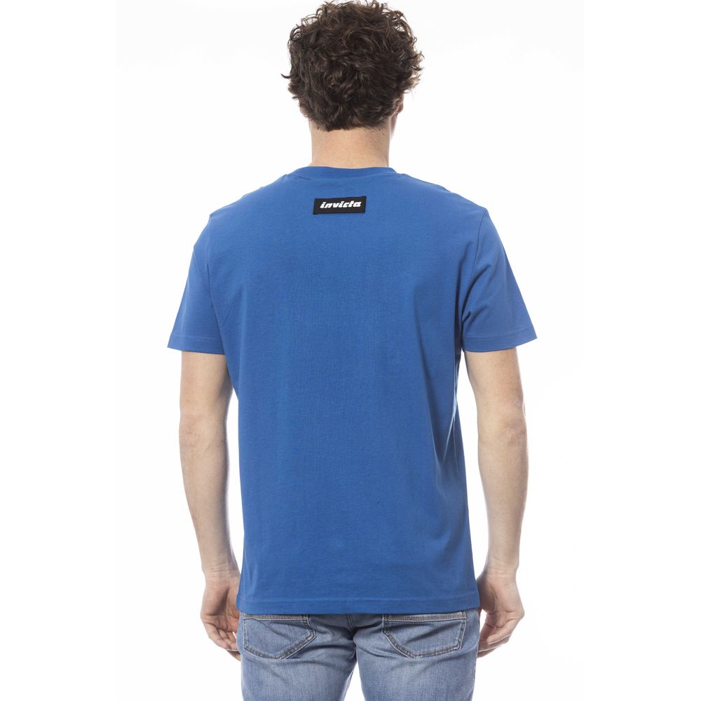 Blue Cotton Men T-Shirt - SEHABRANDS