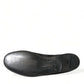 Dolce & Gabbana Elegant Black Velor Loafers for the Discerning Gentleman