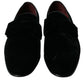 Dolce & Gabbana Elegant Black Velvet Loafers - Men's Luxury Footwear