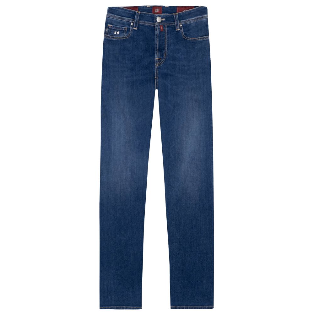 Elegant Stretch Cotton Men's Jeans - SEHABRANDS