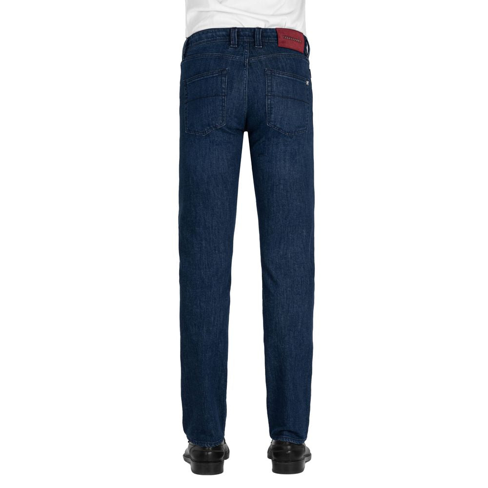 Elegant Stretch Cotton Men's Jeans - SEHABRANDS