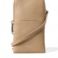 Dolce & Gabbana Elegant Beige Leather Crossbody Phone Bag