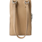 Dolce & Gabbana Elegant Beige Leather Crossbody Phone Bag