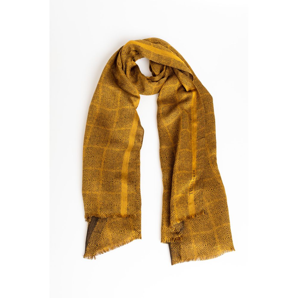 Yellow Viscose Men Scarf - SEHABRANDS