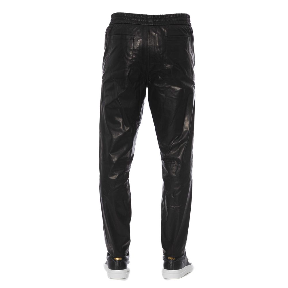 Black Leather Men Pants - SEHABRANDS